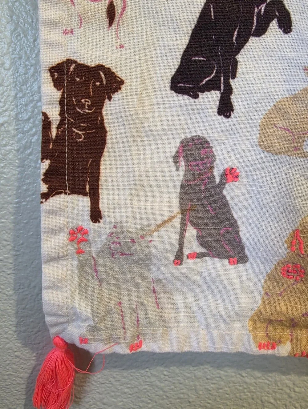 Anthropologie Puppy Love Dish Towel      (AS IS)